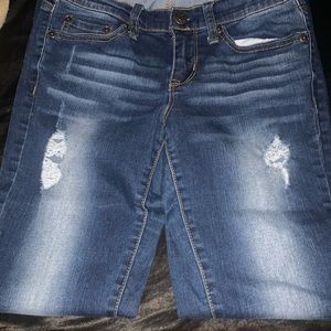 Dark wash denim jeans